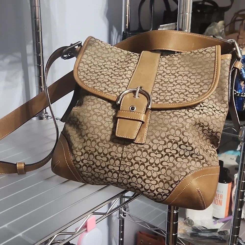 Coach Soho Tan and Brown Women's Bag
